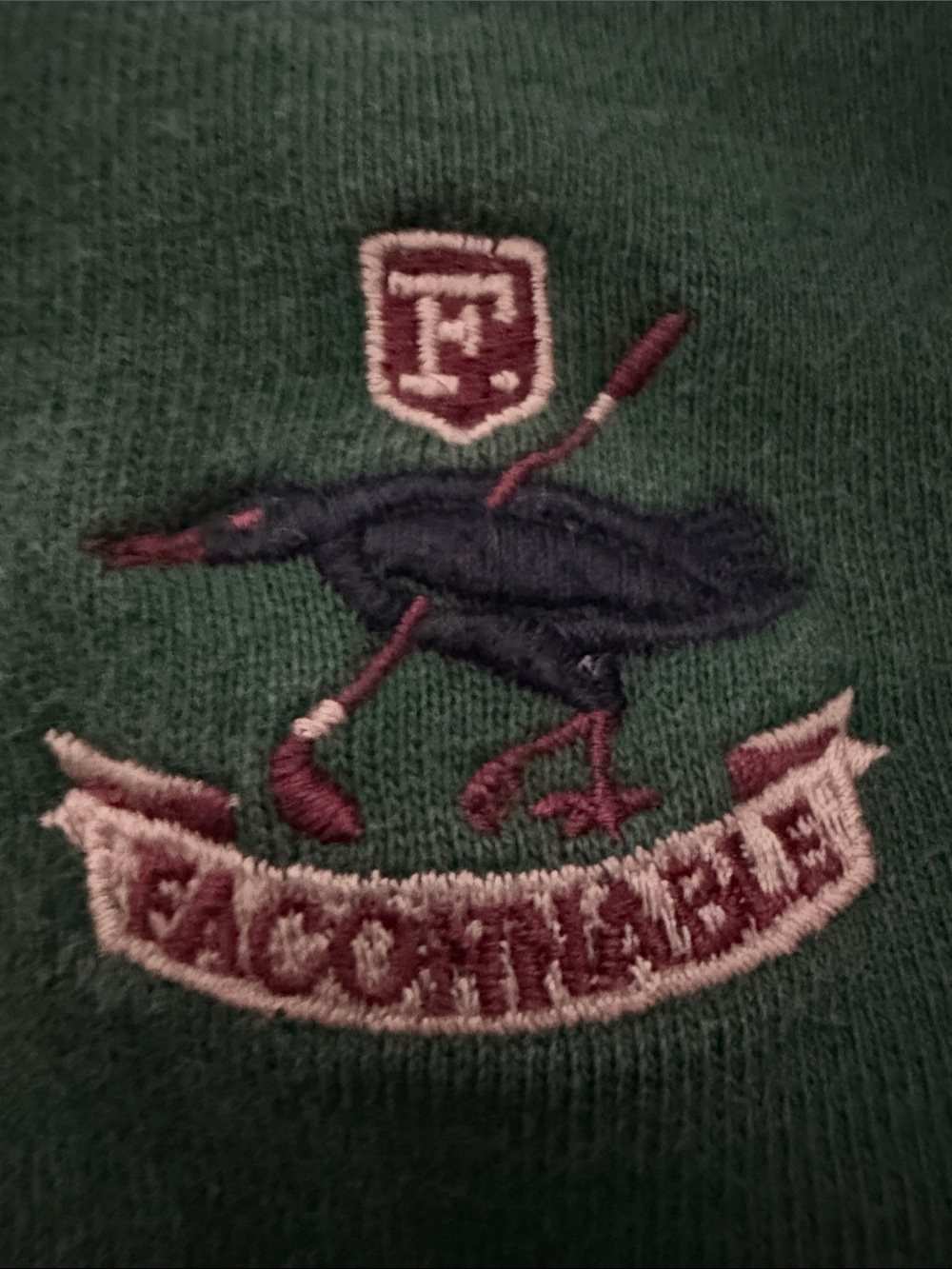 VTG Faconnable Forest Green Crewneck Sweater - XL